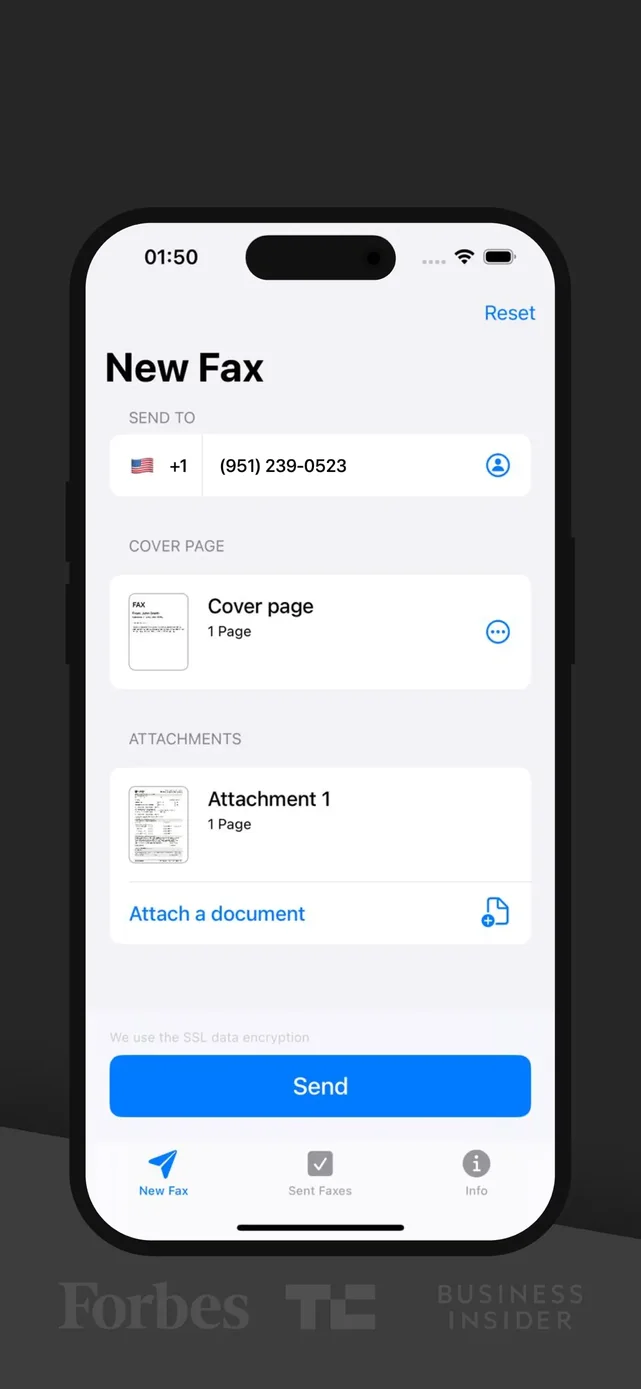 FAX from iPhone - Send Doc App Store screenshot 2