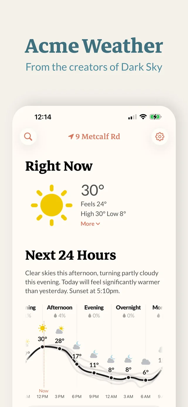 Acme Weather App Store screenshot 1