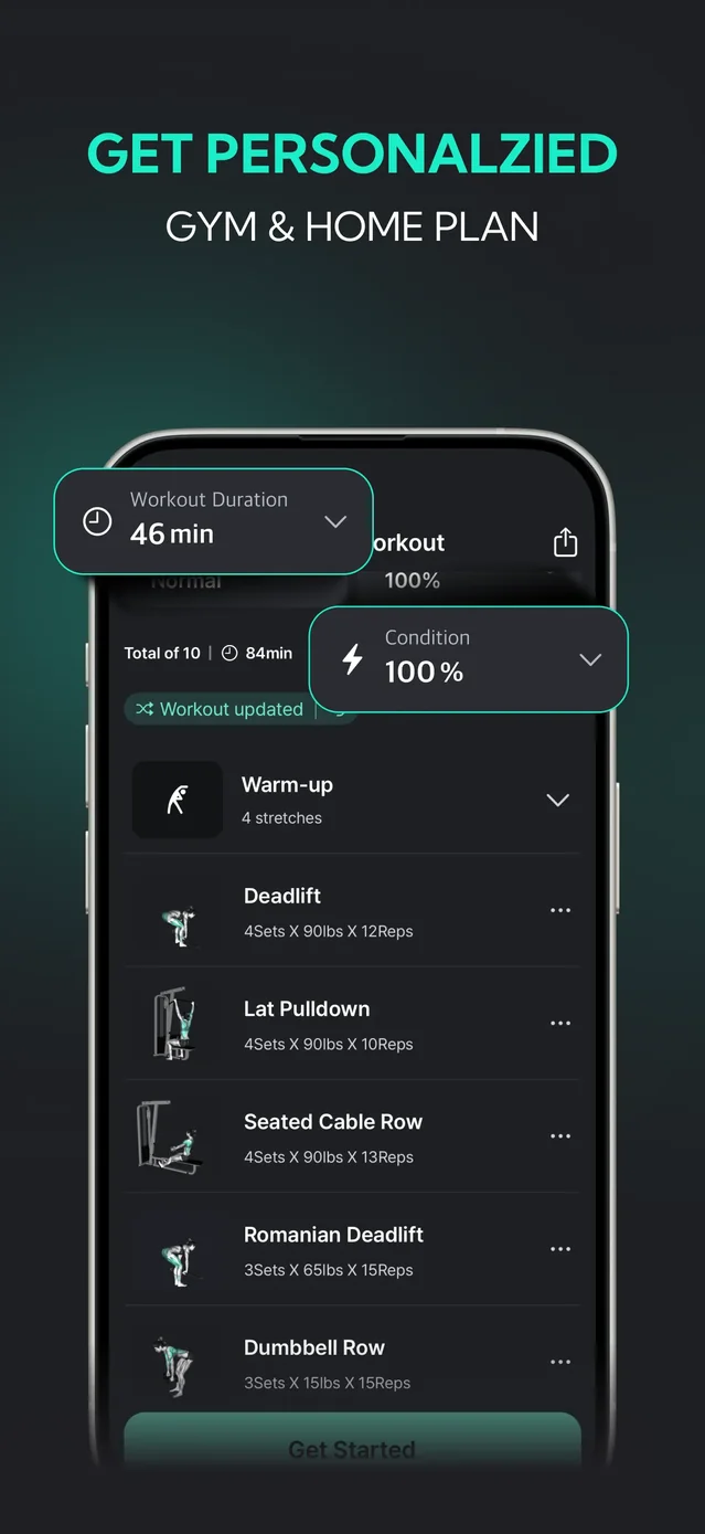 Planfit AI Gym Workout Planner App Store screenshot 4