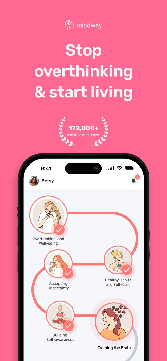 Mindway: Stop Overthinking App Store screenshot 1