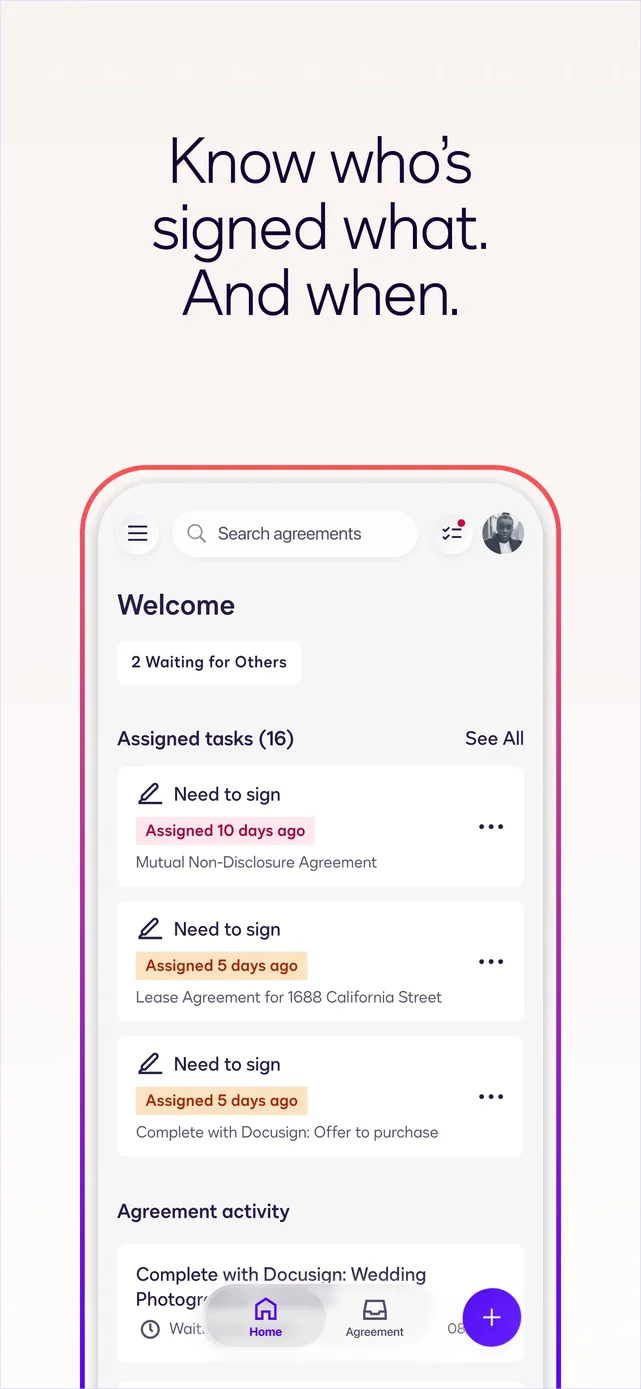 Docusign - Upload & Sign Docs App Store screenshot 3