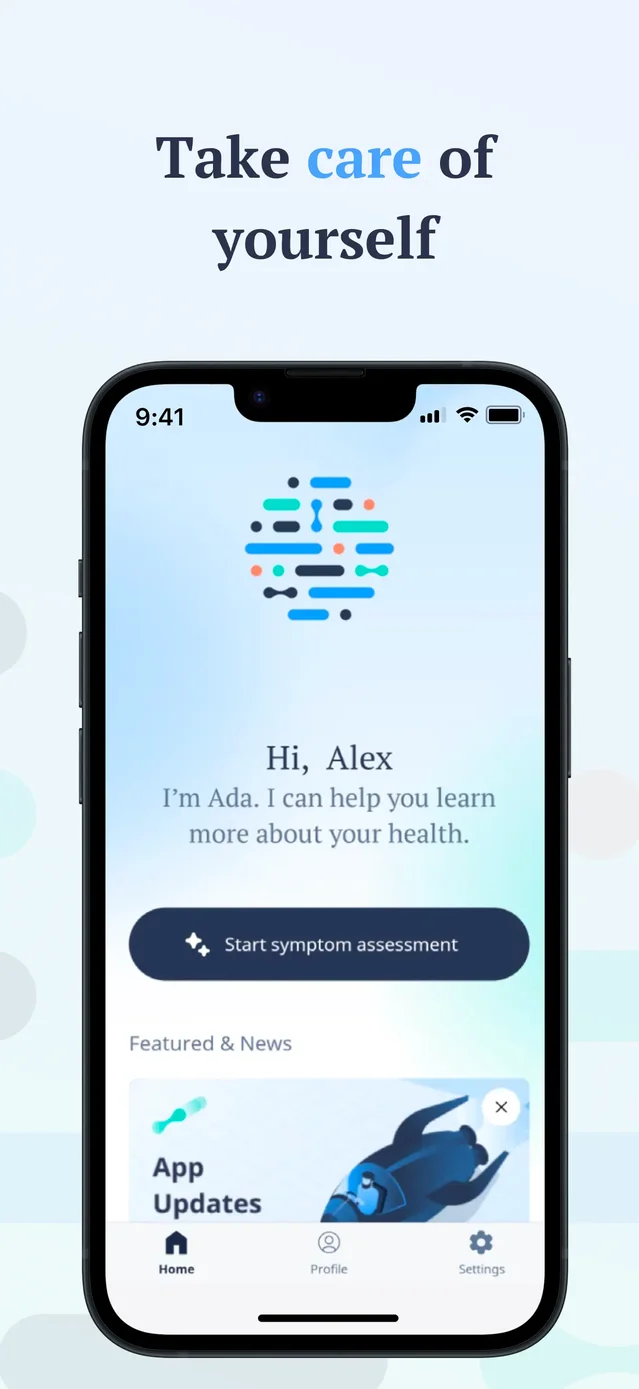 Ada - your health portal App Store screenshot 1