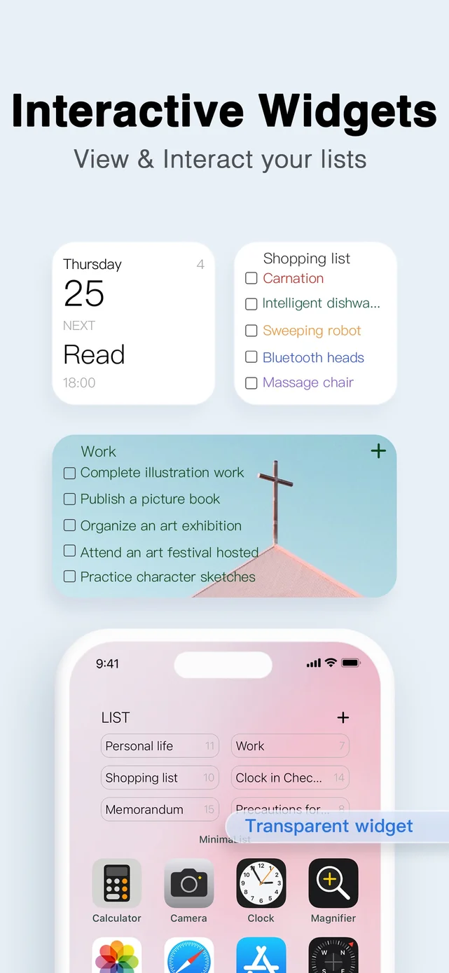 To Do List MinimaList & Widget App Store screenshot 2