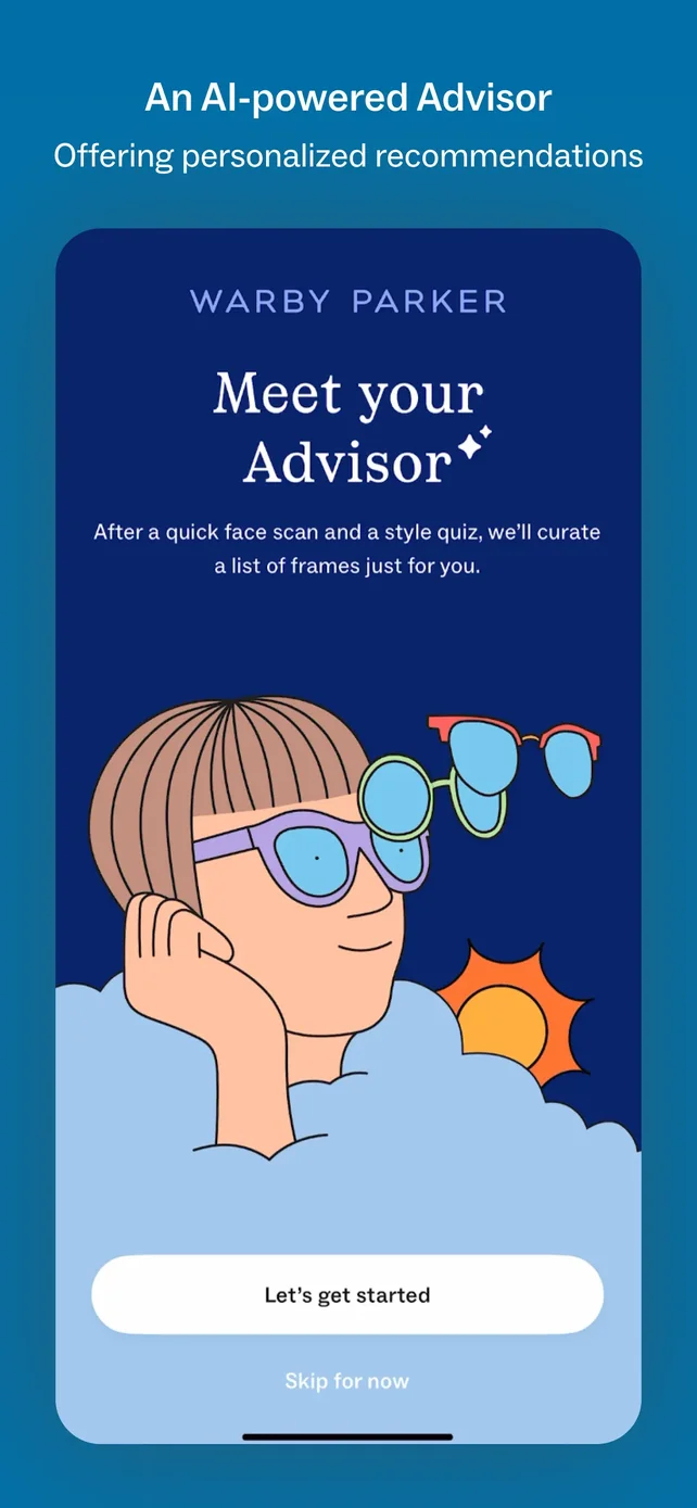 Warby Parker App Store screenshot 1