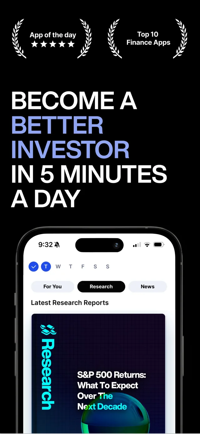 Finimize: Investing Insights App Store screenshot 1