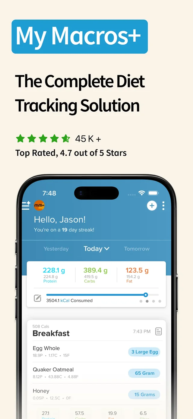 My Macros+ | Macro Tracker App Store screenshot 1