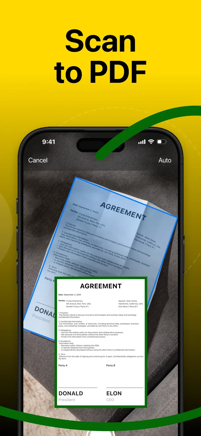 e Signature Scanner, Sign PDF App Store screenshot 2
