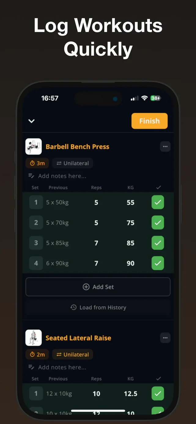 Stronger - Gym Workout Planner App Store screenshot 2