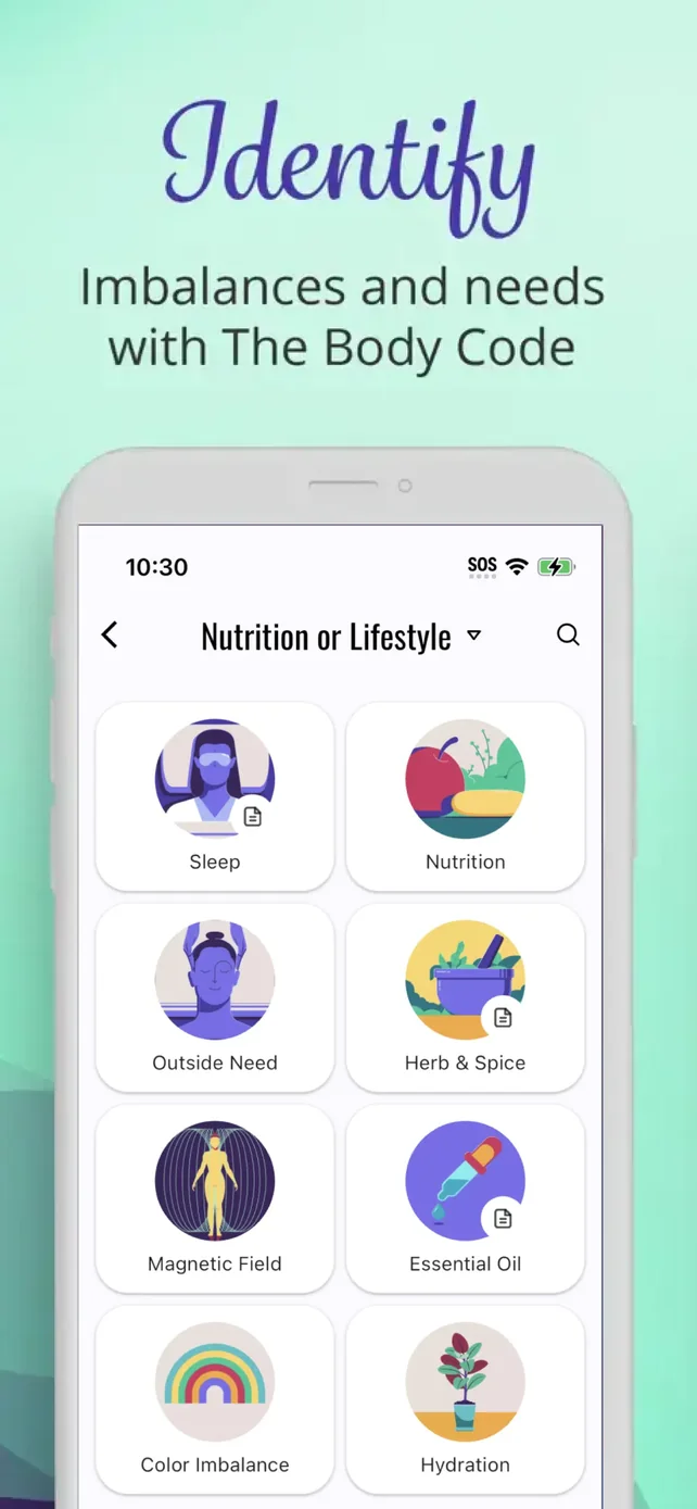 The Body Code System App Store screenshot 3
