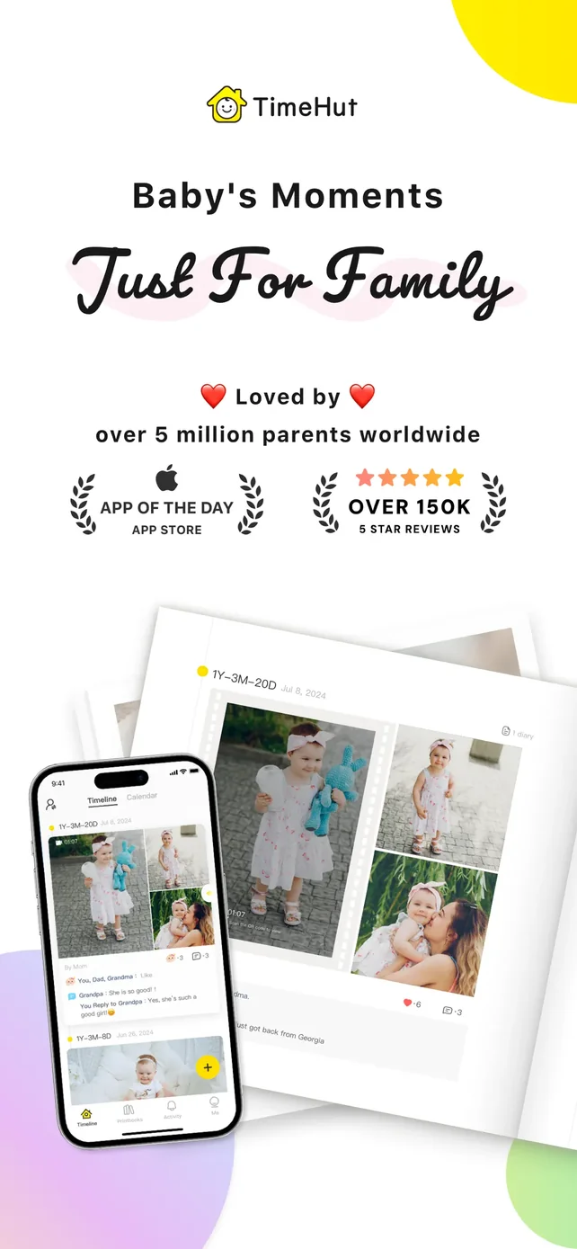 TimeHut - Baby Album App Store screenshot 1