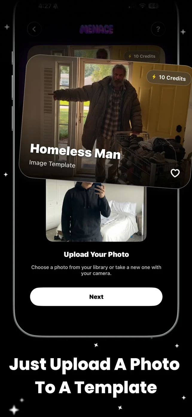 Menace: AI Photo Video Editor App Store screenshot 3