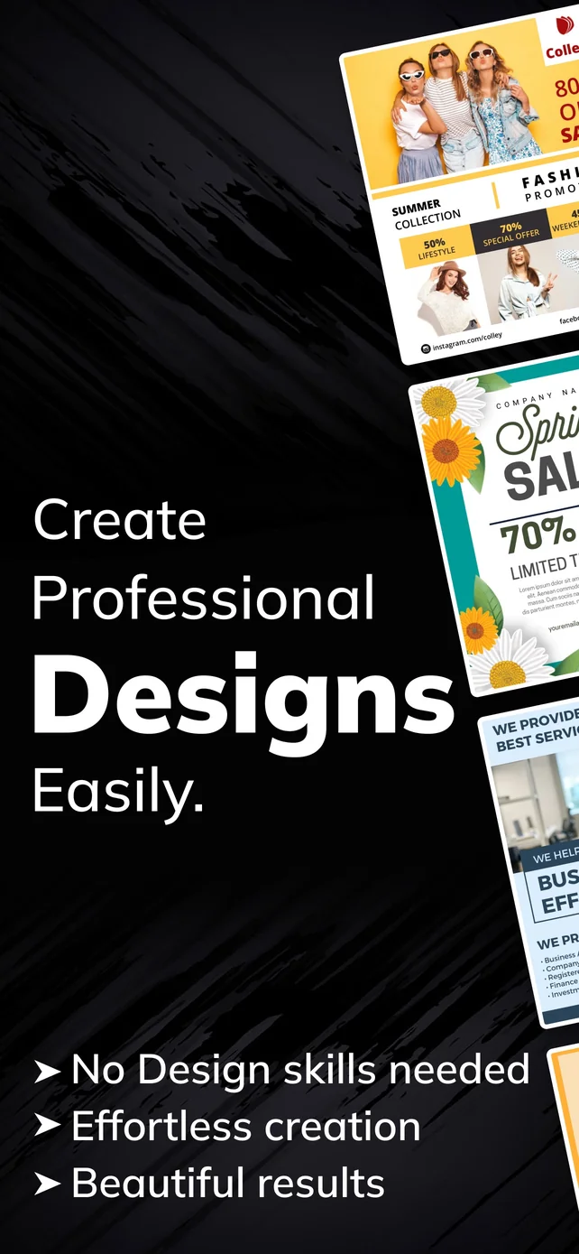 Flyer Maker + Poster Maker App Store screenshot 1