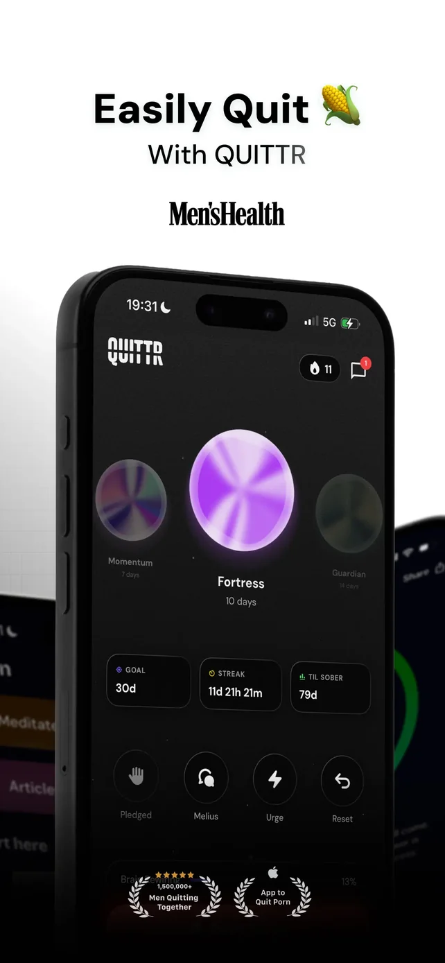 QUITTR - Break Free Now App Store screenshot 1