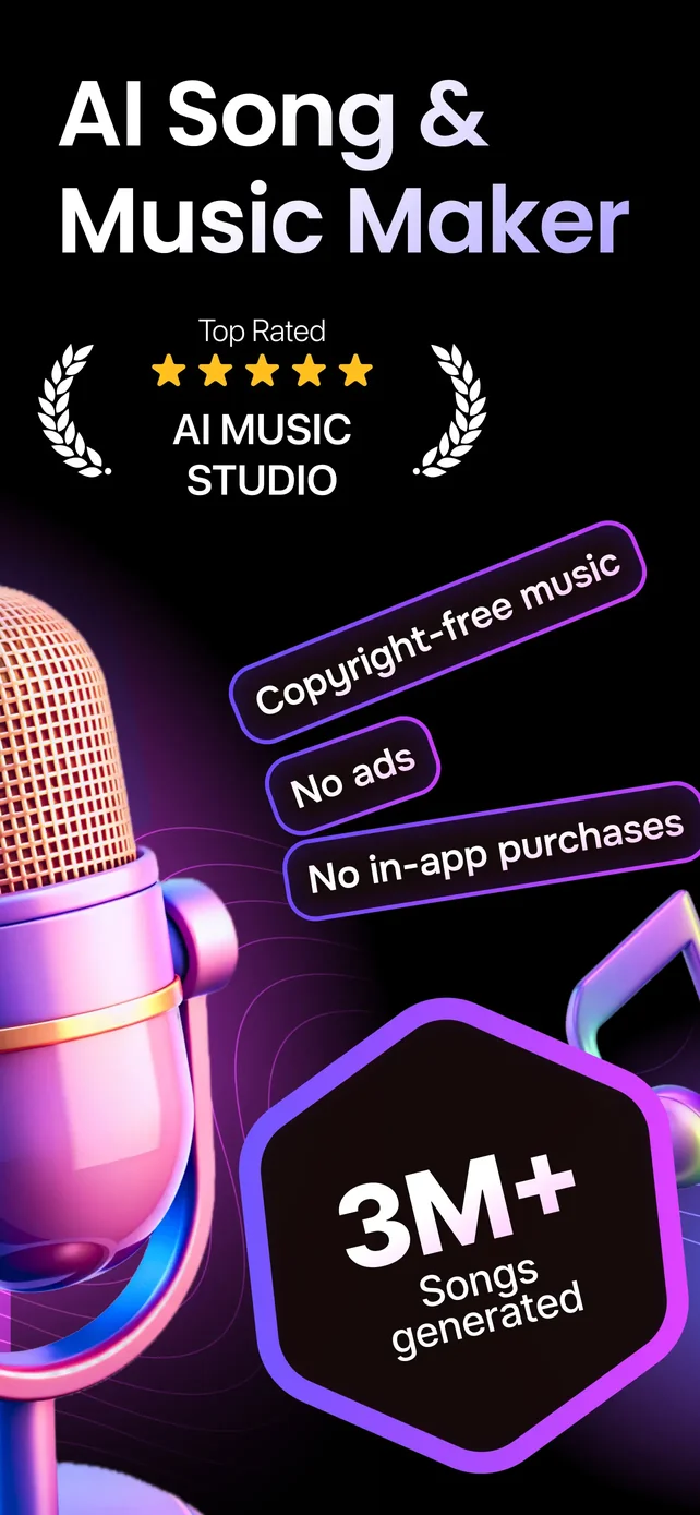 MIA: AI Song Generator App Store screenshot 1