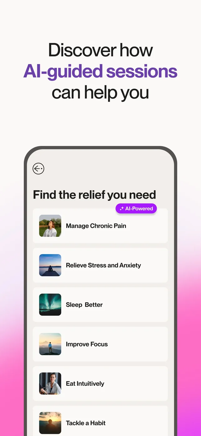 Reveri: Relief in Minutes App Store screenshot 2
