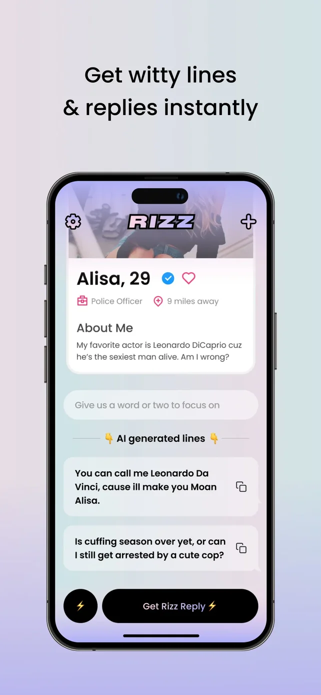 RIZZ App Store screenshot 3