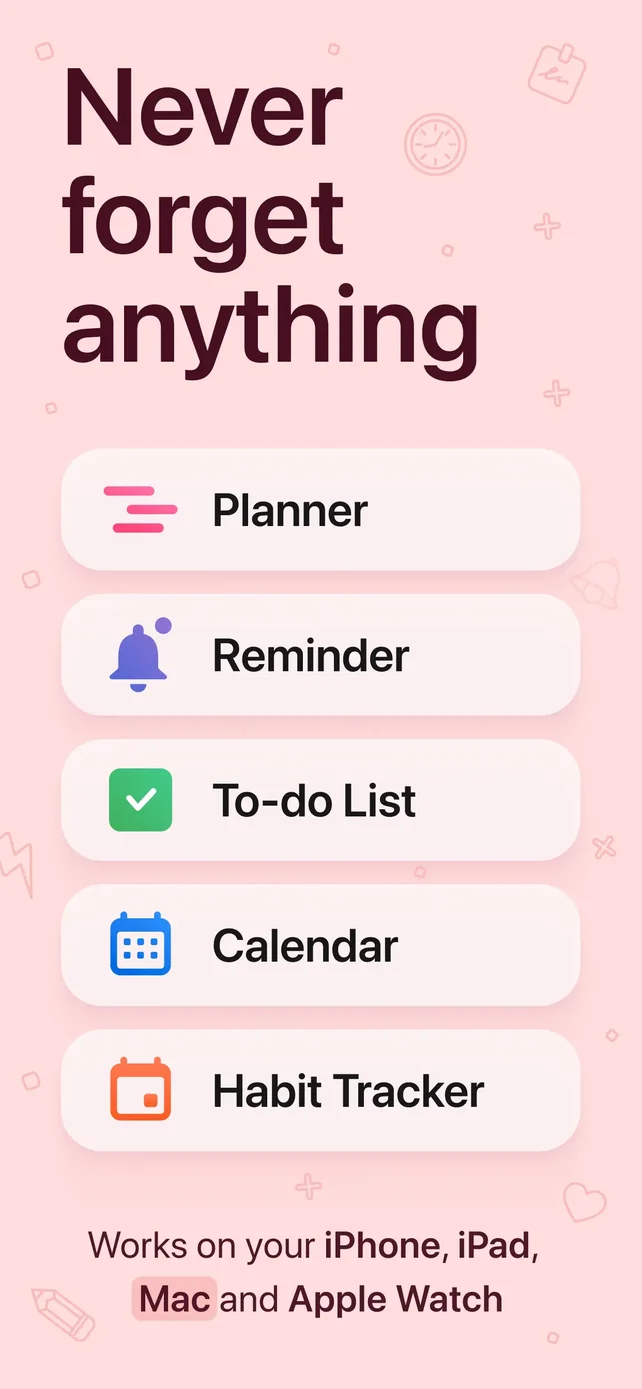 Calendars: Schedule Planner App Store screenshot 1