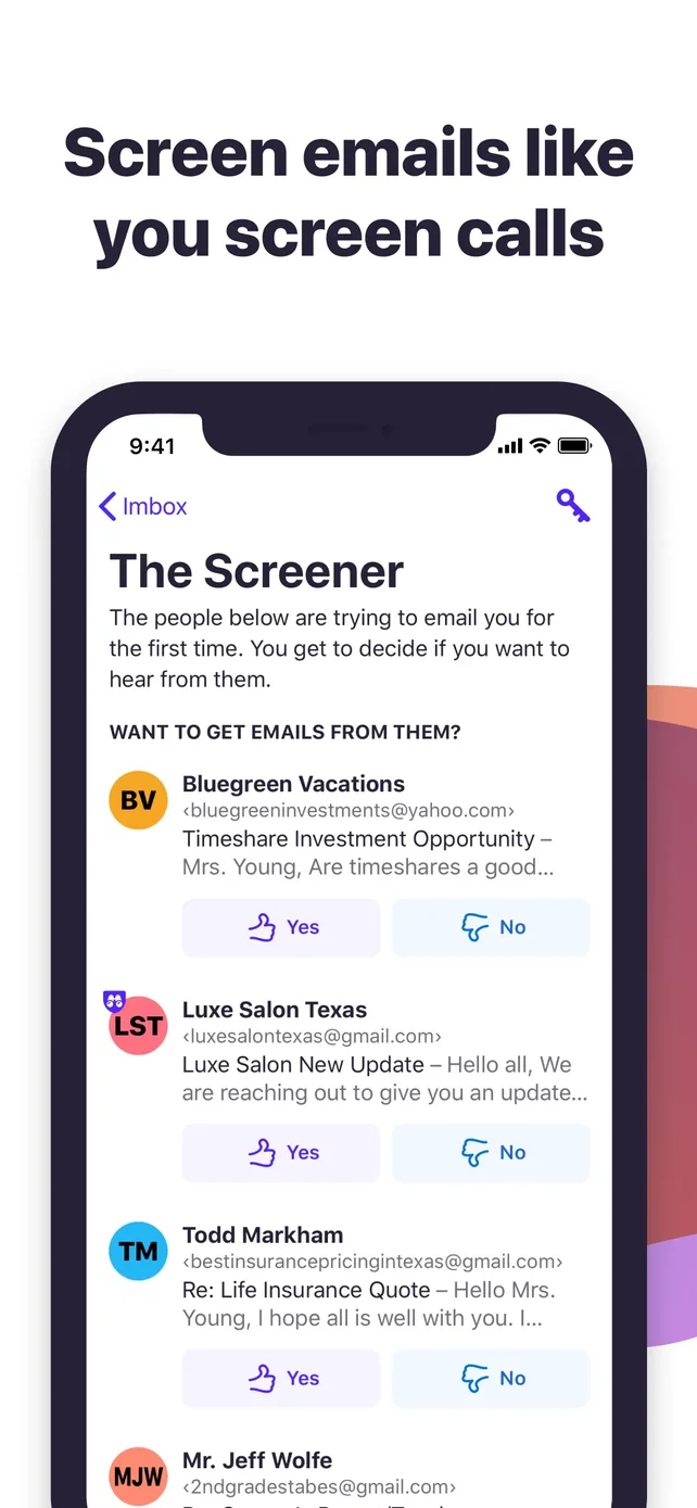 HEY Email App Store screenshot 1