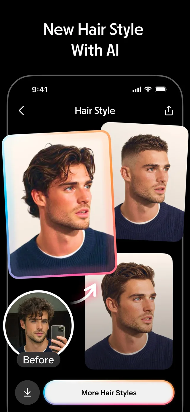 Hairify - AI Hairstyle Try On App Store screenshot 3