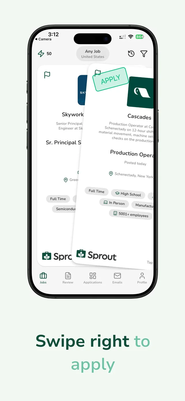 Sprout - AI Job Search App Store screenshot 3