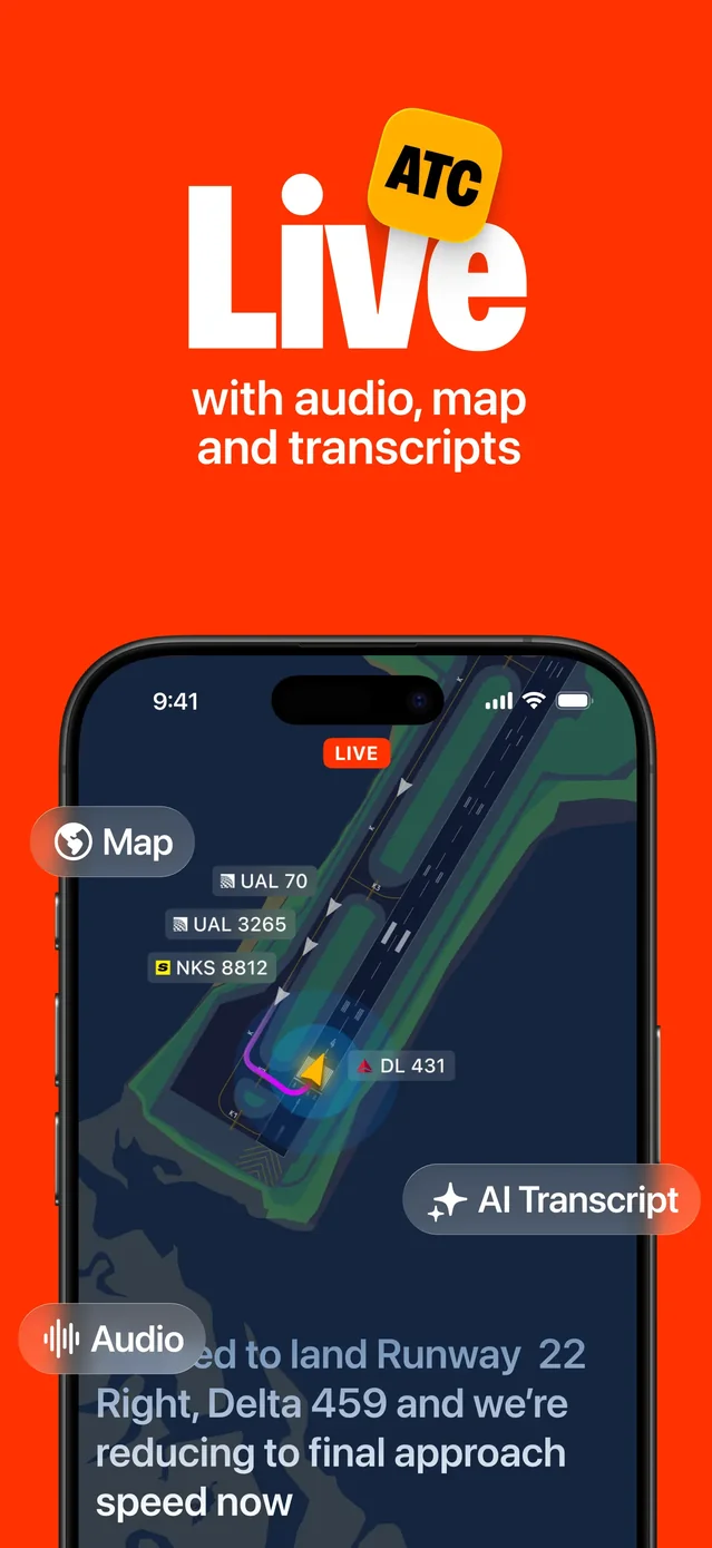 ATC - Live Air Traffic Radio App Store screenshot 4