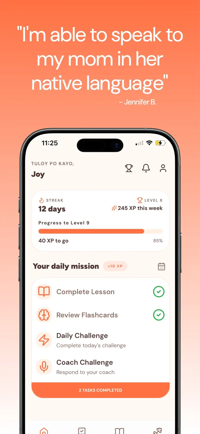 Tahanan: Learn Tagalog App Store screenshot 3