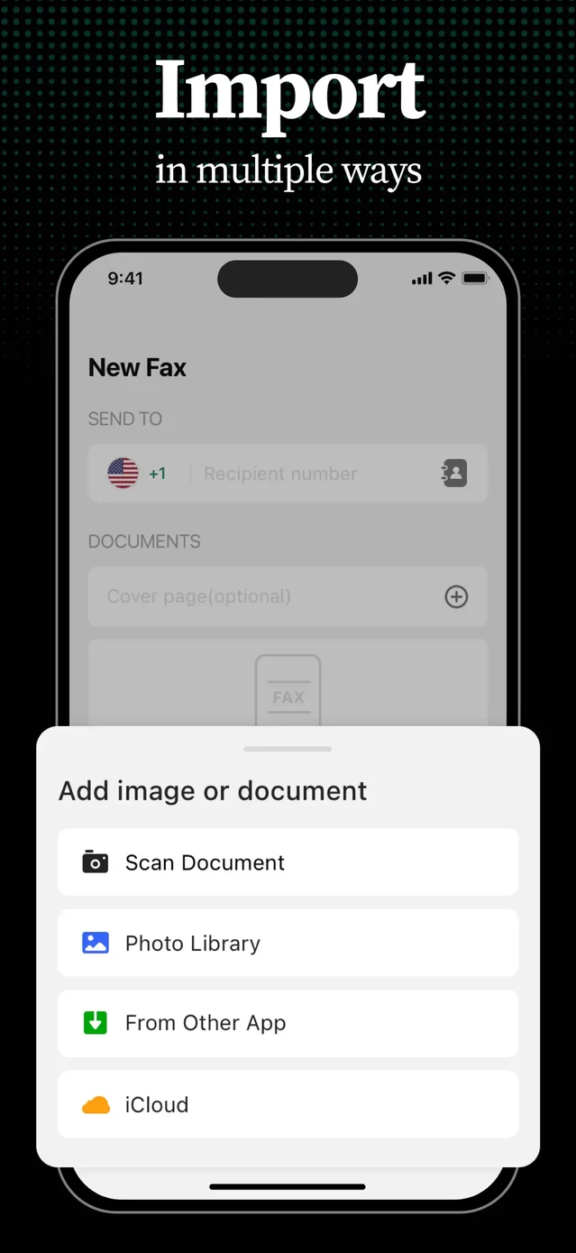 Tiny Fax: Send Fax From iPhone App Store screenshot 3