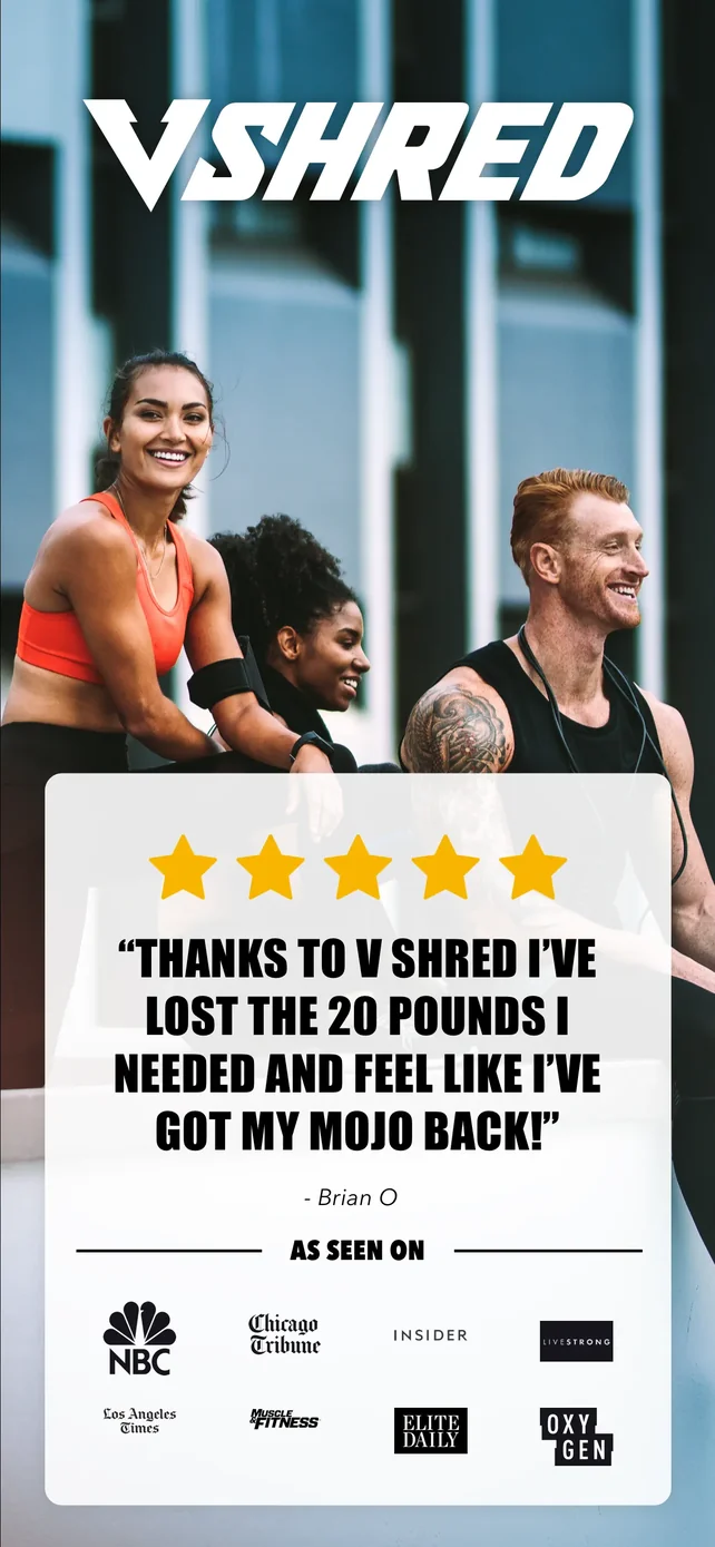 V Shred: Nutrition & Fitness App Store screenshot 1