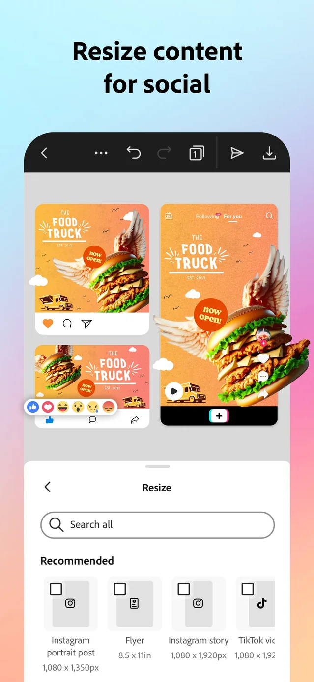 Adobe Express: Create Anything App Store screenshot 4
