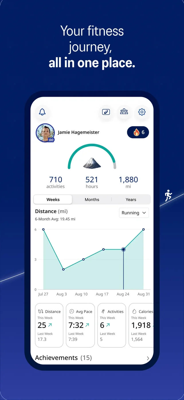 ASICS Runkeeper—Run Tracker App Store screenshot 1