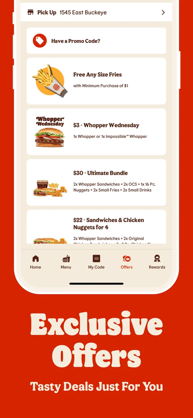 BURGER KING® App App Store screenshot 3