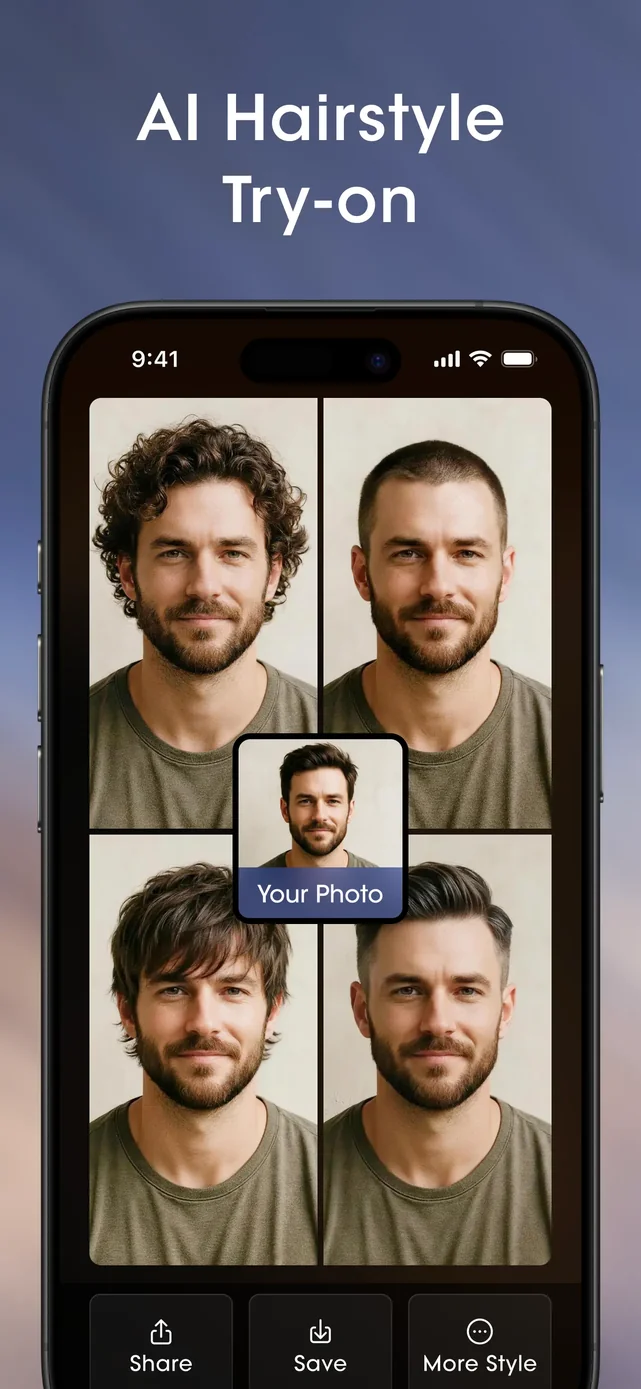 ReStyle - AI Hairstyle Try On App Store screenshot 3