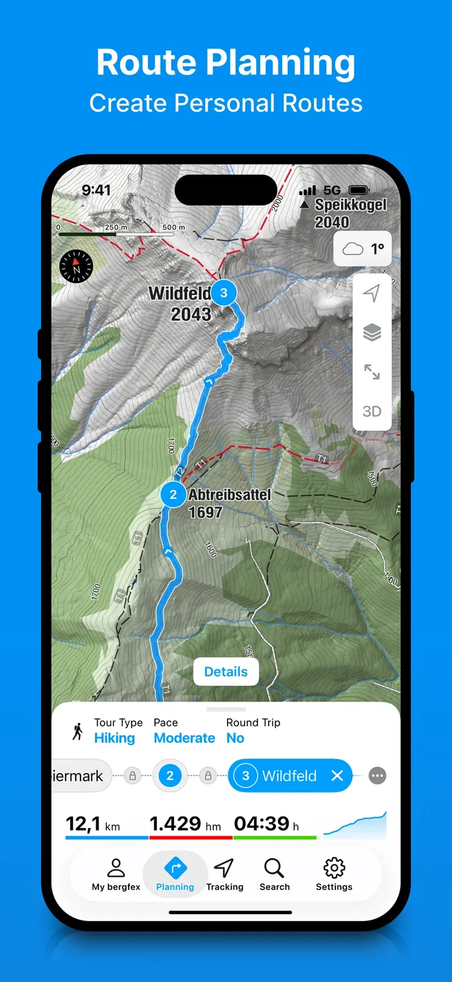 bergfex: Hiking & Tracking App Store screenshot 4