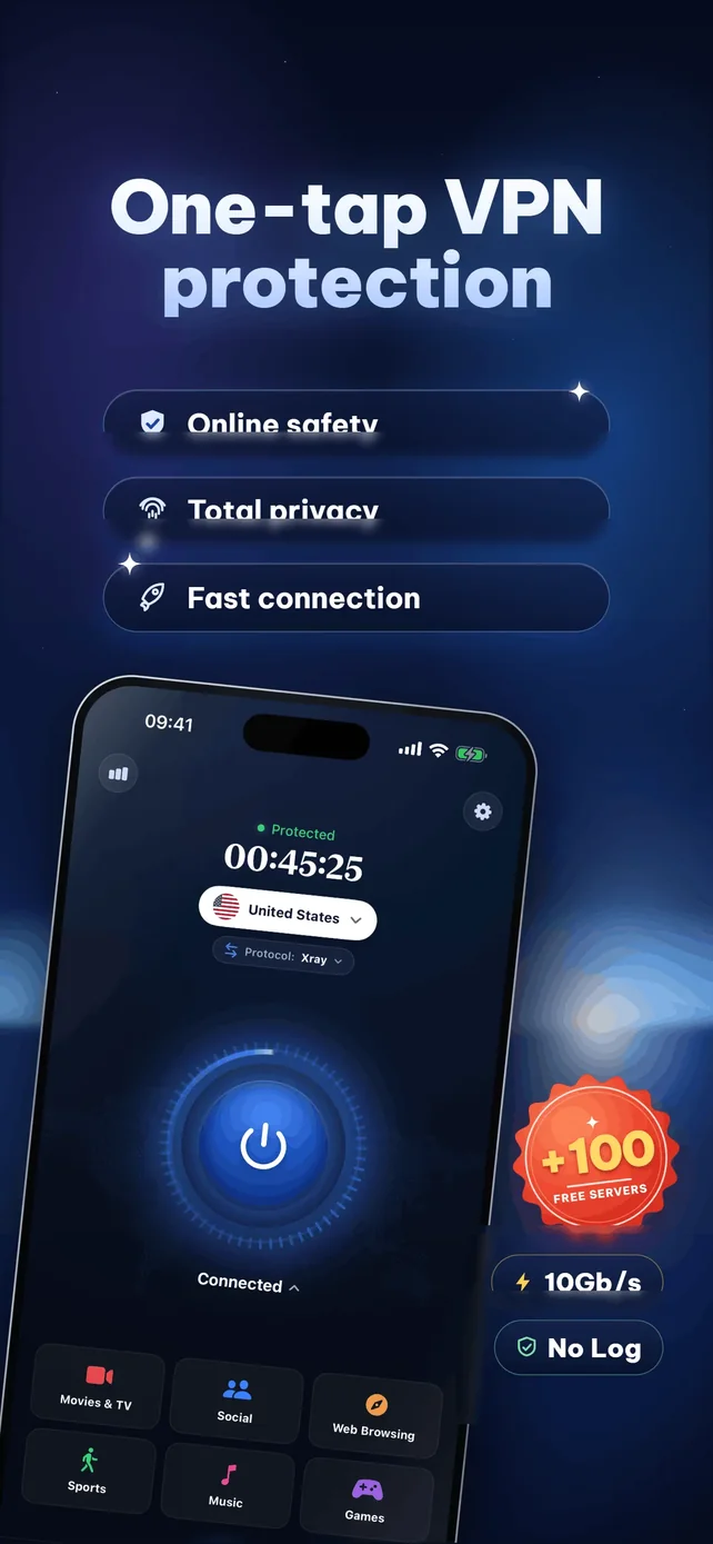 VPN Proxy Fast - Super VPN App Store screenshot 1