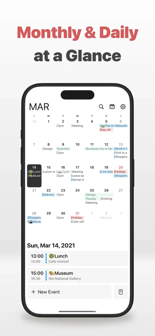 minical - Planner & Calendar App Store screenshot 3
