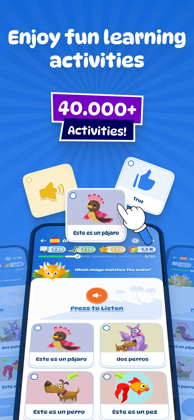 Dinolingo Kids Learn Languages App Store screenshot 3