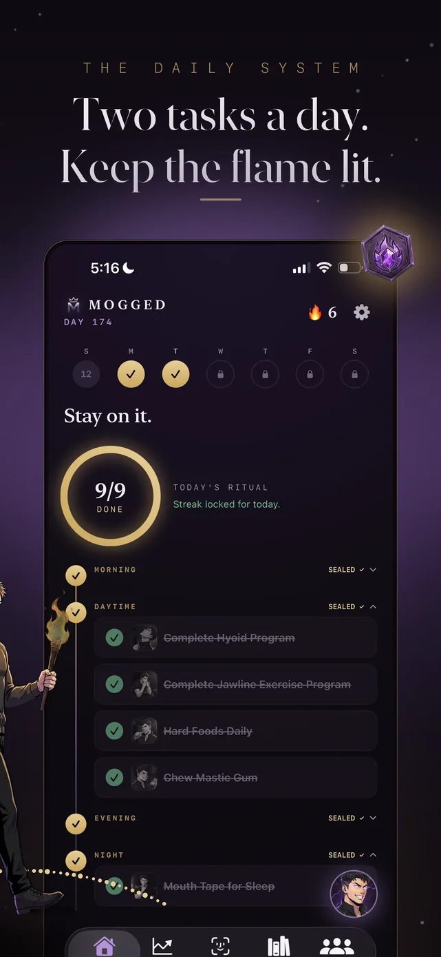 Mogged: Glow Up for Men App Store screenshot 3