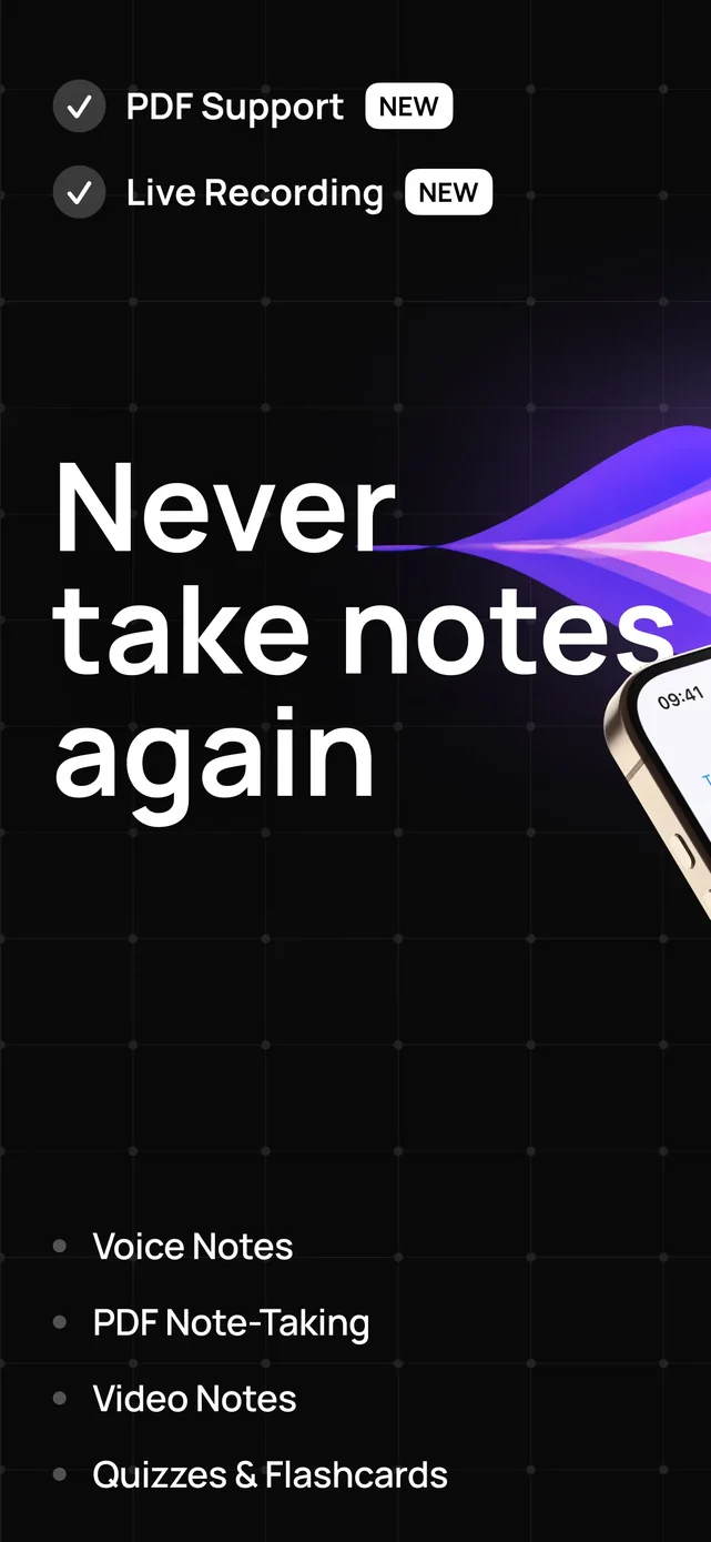 AI Note Taker - Voice to Notes App Store screenshot 1