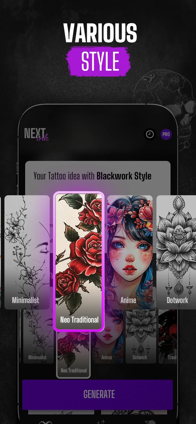 Next Ink: AI Tattoo Design App Store screenshot 3