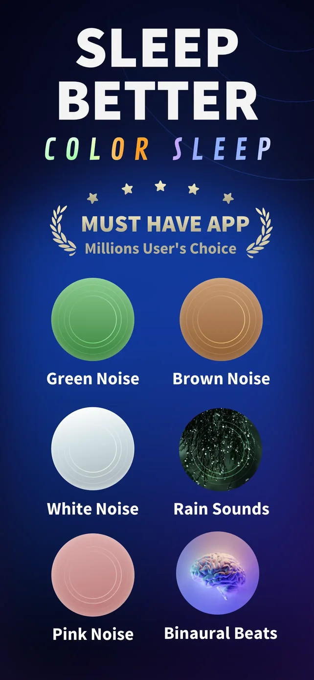 ColorSleep: Green, Brown Noise App Store screenshot 1