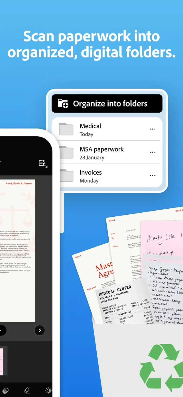 Adobe Scan: PDF & OCR Scanner App Store screenshot 2