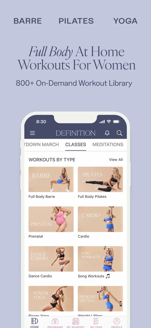 Barre Definition App Store screenshot 2