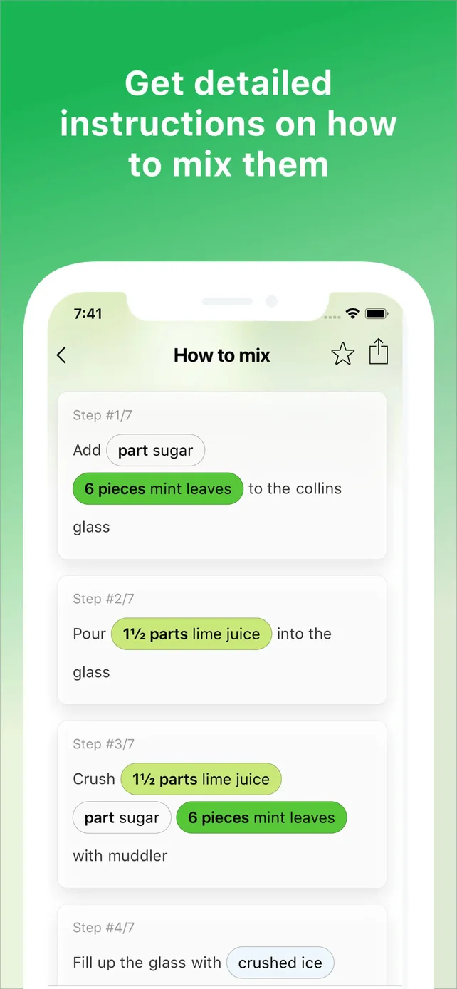 Cocktail Flow - Drink Recipes App Store screenshot 2