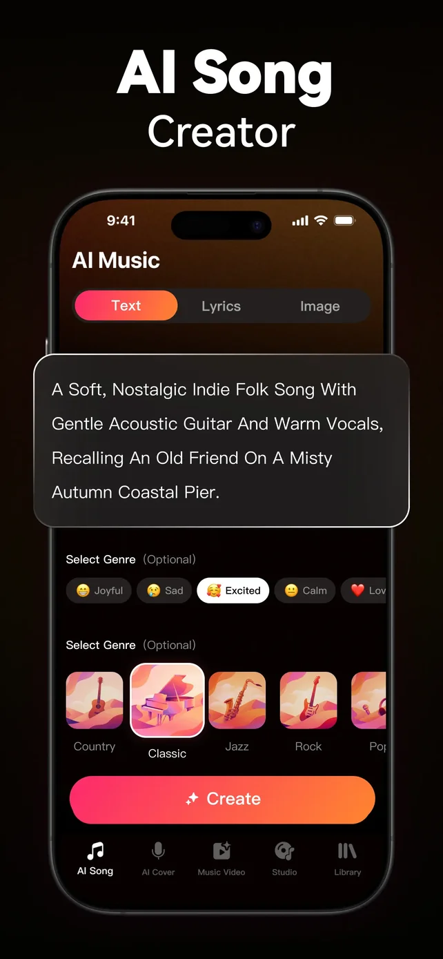 VocalMe: AI Music Generator App Store screenshot 4