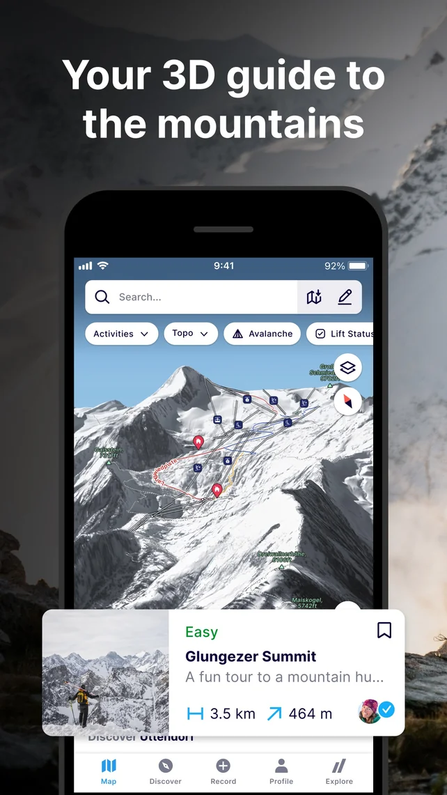 FATMAP: Ski, Hike & Trail Maps App Store screenshot 3