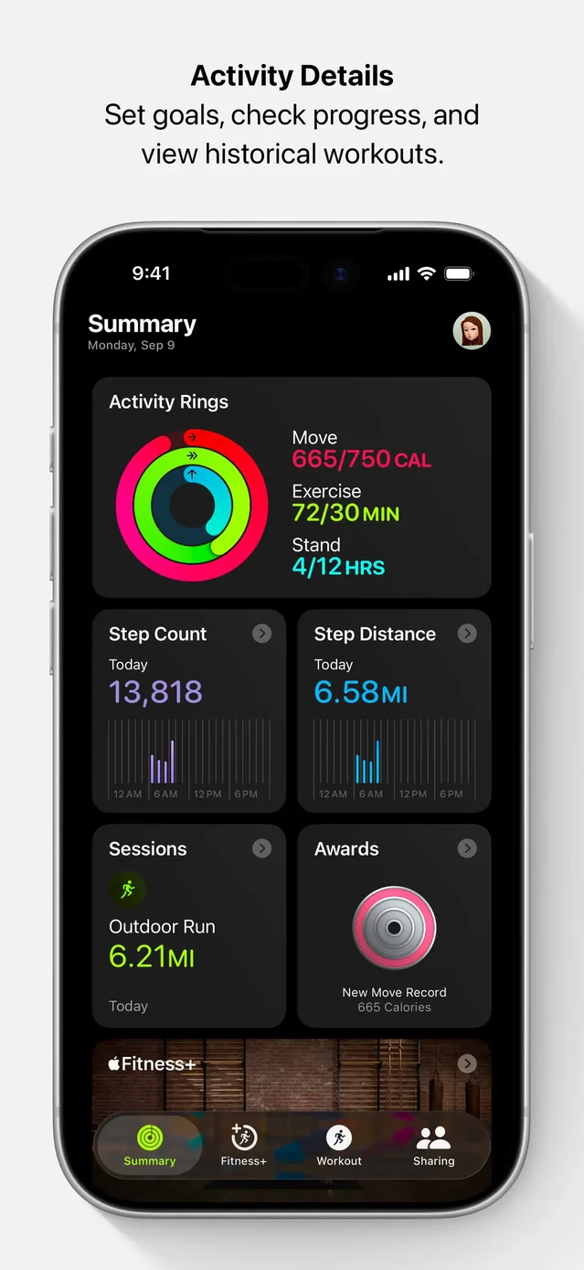 Apple Fitness App Store screenshot 1