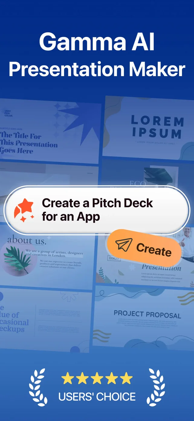 GammaAI - Presentation Maker App Store screenshot 1