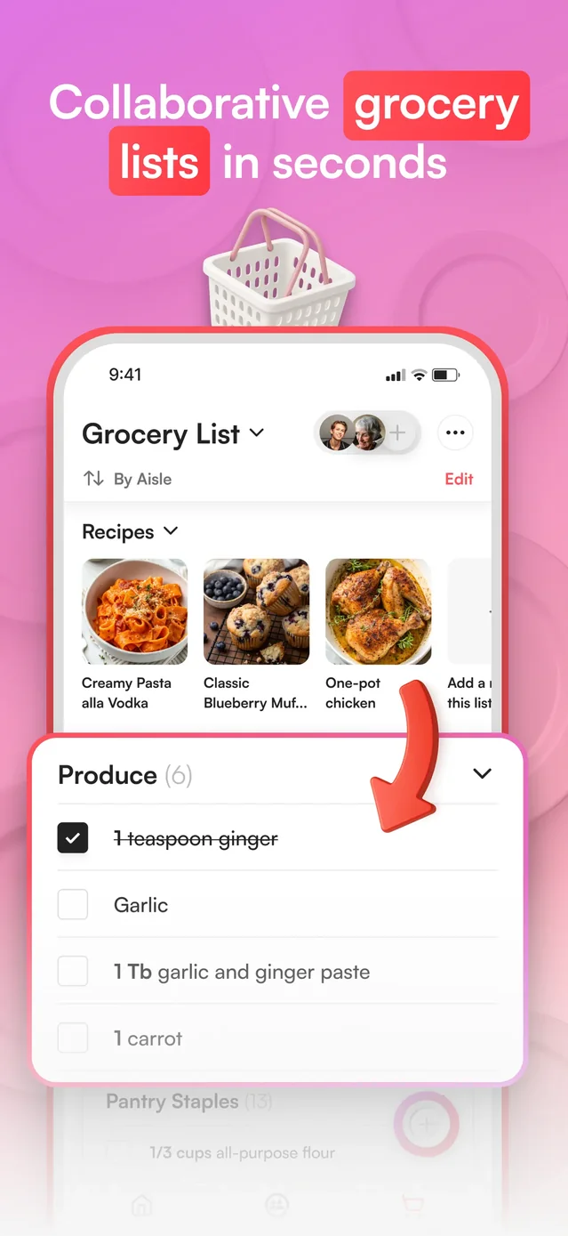 Osta: Save & Share Recipes App Store screenshot 3