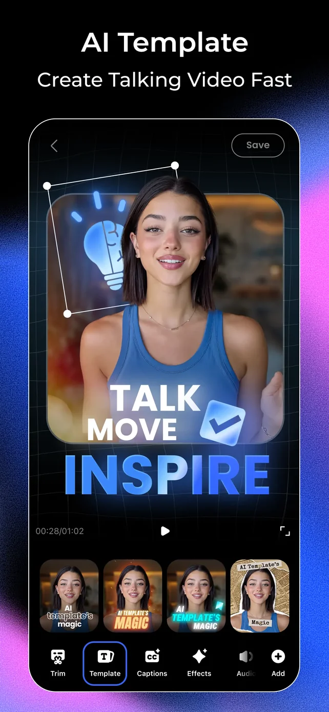 Vmake Labs: create viral video App Store screenshot 3
